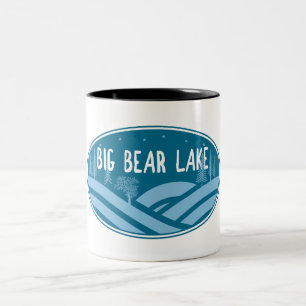 Taza Bicolor Big Bear Lake California al aire libre