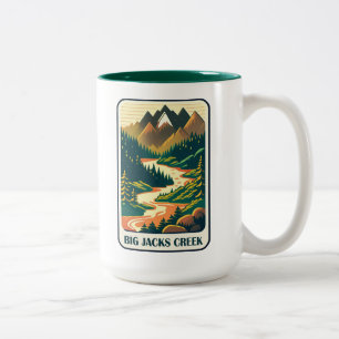 Taza Bicolor Big Jacks Creek Idaho Colores