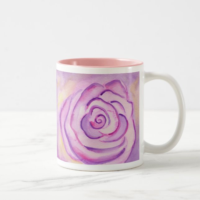 Taza Bicolor Big Purple Lilac Rosa Mug (Derecha)