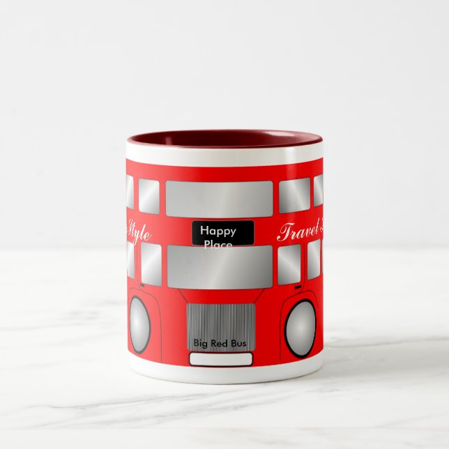 Taza Bicolor Big Red Bus (Centro)