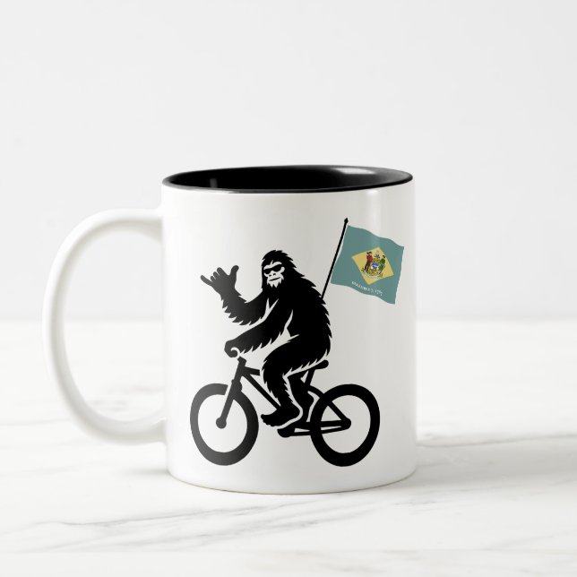 Taza Bicolor Bigfoot Cycling Delaware Flag (Izquierda)
