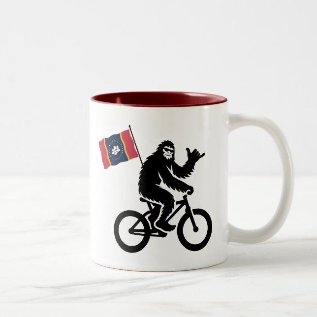 Taza Bicolor Bigfoot Cycling Mississippi Flag (Derecha)