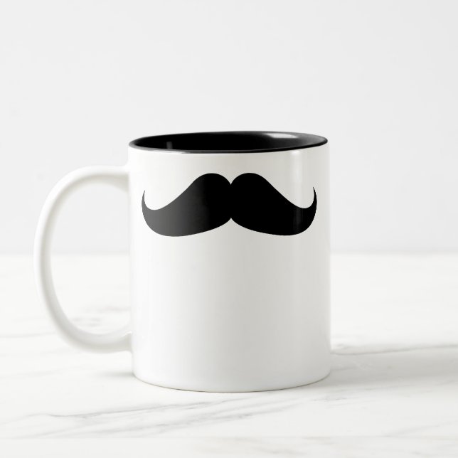 Taza Bicolor Bigote del manillar (Izquierda)