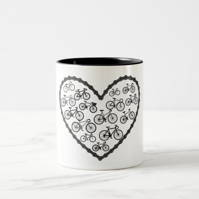 Taza Bicolor Bike Love (Centro)