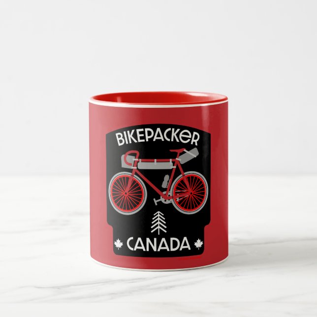 Taza Bicolor Bikepacking Canadá (Centro)