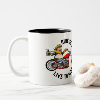 Taza Bicolor Biker motociclista
