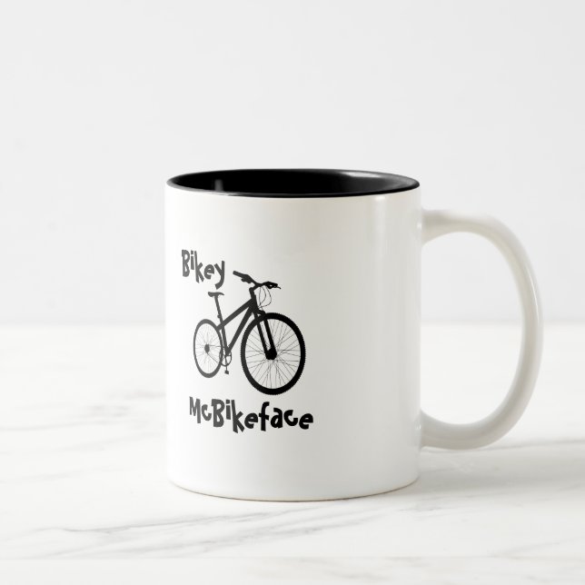 Taza Bicolor Bikey McBikeface (Derecha)