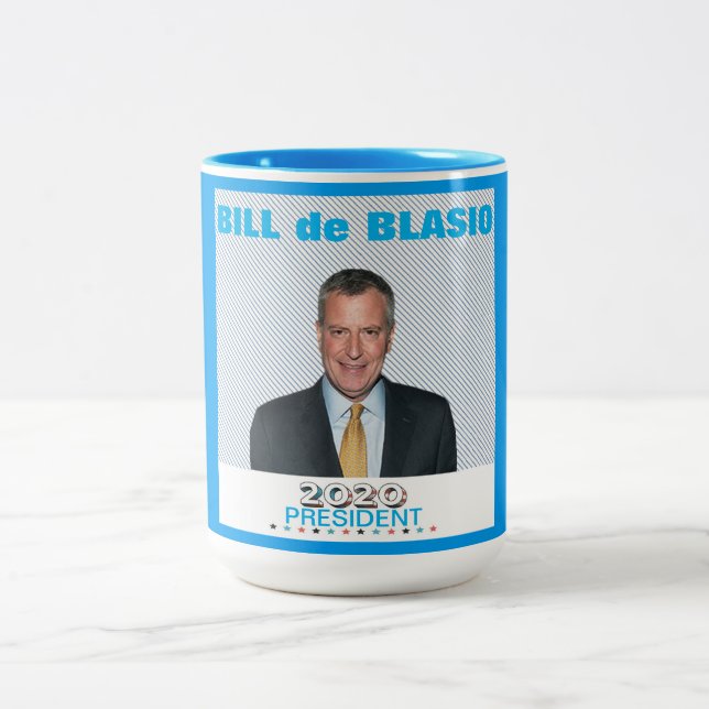 Taza Bicolor Bill de Blasio 2020 (Centro)