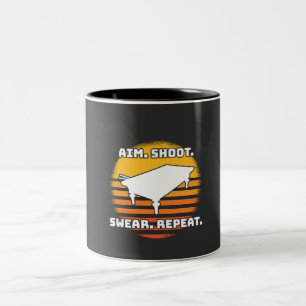 Taza Bicolor Billiard Retro Vintage