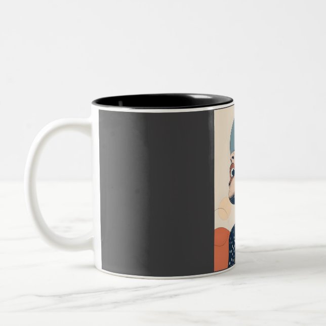 Taza Bicolor Billie Holiday (Izquierda)