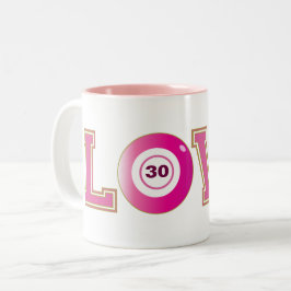 Taza Bicolor Bingo 30.ª diversión de cumpleaños