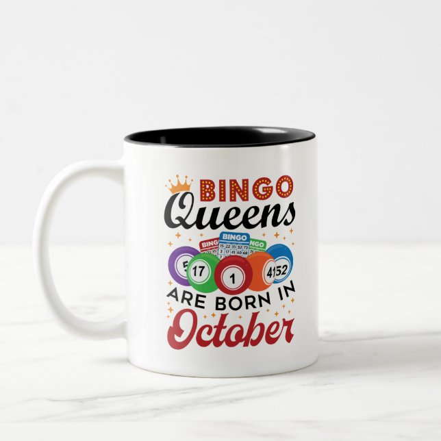 Taza Bicolor Bingo Bingo Queens nace en octubre (Izquierda)
