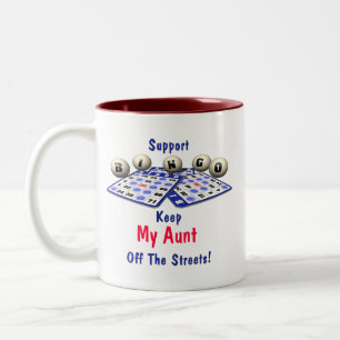 Taza Bicolor Bingo de la ayuda
