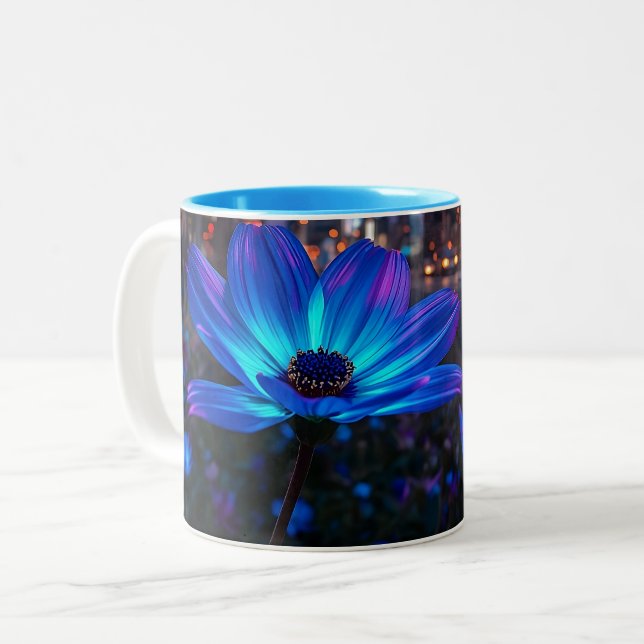 Taza Bicolor Bio Blue (Anverso izquierdo)