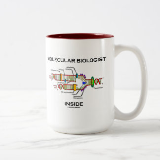 Taza Bicolor Biólogo molecular interno (replicación del ADN)