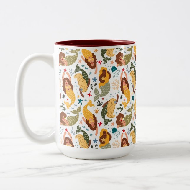 Taza Bicolor biólogos marinos Mug (Izquierda)