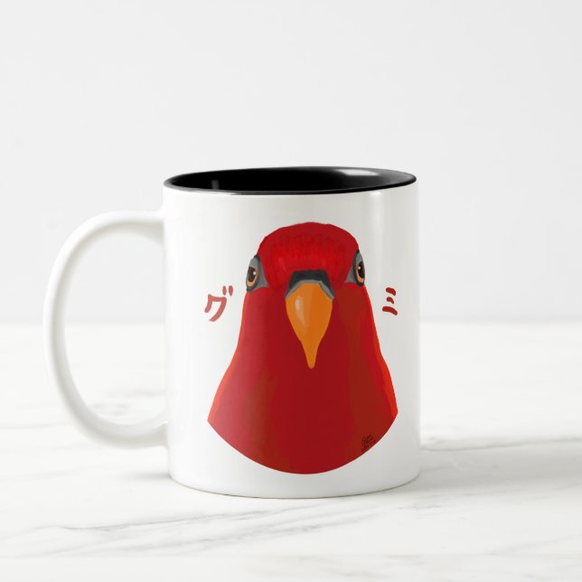 Taza Bicolor Birbo rojo "GUMI" (Izquierda)