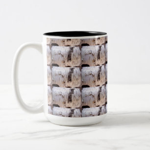 Taza Bicolor Birch Tree Bark Mug