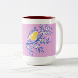 Taza Bicolor Bird Art Mugs