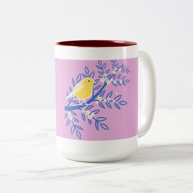Taza Bicolor Bird Art Mugs (Anverso derecho)