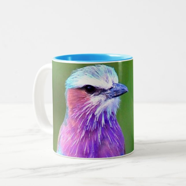 Taza Bicolor Bird blue_iphone (Anverso izquierdo)