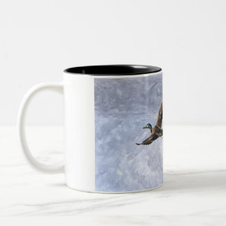 Taza Bicolor Bird Mug