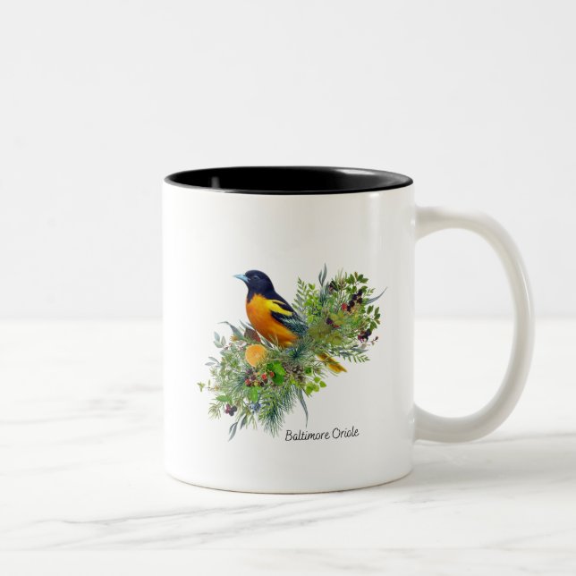 Taza Bicolor Bird Mug Baltimore Oriole (Derecha)
