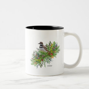 Taza Bicolor Bird Mug Killdeer