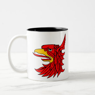 Taza Bicolor Bird Red Creature Beak