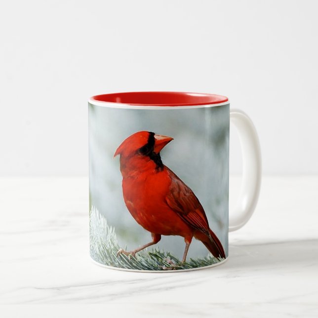 Taza Bicolor Bird red_iphone (Anverso derecho)