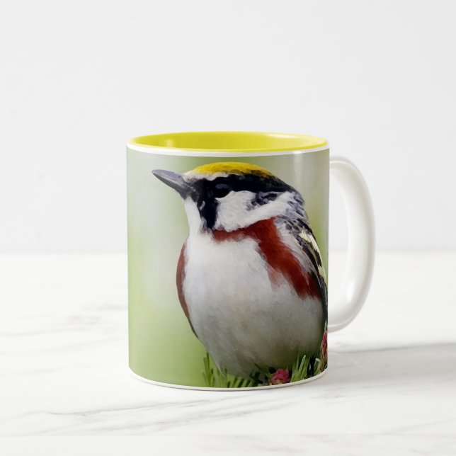 Taza Bicolor Bird yellow_iphone (Anverso derecho)
