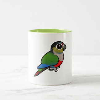 Taza Bicolor Birdorable Carmesí-hinchó el Parakeet