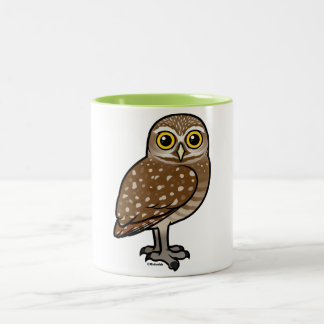 Taza Bicolor Birdorable madriguera el búho