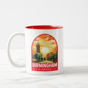 Taza Bicolor Birmingham Alabama Emblem de Viajes
