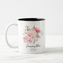 Taza Bicolor Birth Flower Mug Cup