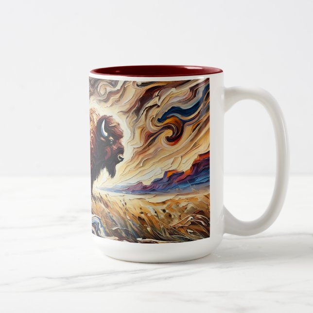 Taza Bicolor Bison Mug (Derecha)