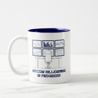 Taza Bicolor Bitcoin Billionaire In Progress Mug