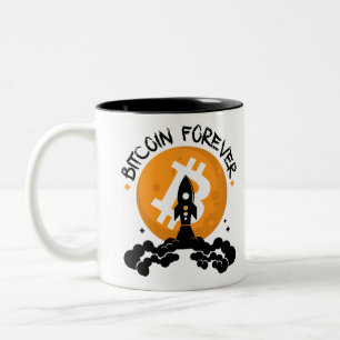 Taza Bicolor Bitcoin Forever