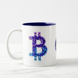 Taza Bicolor Bitcoin Xmas