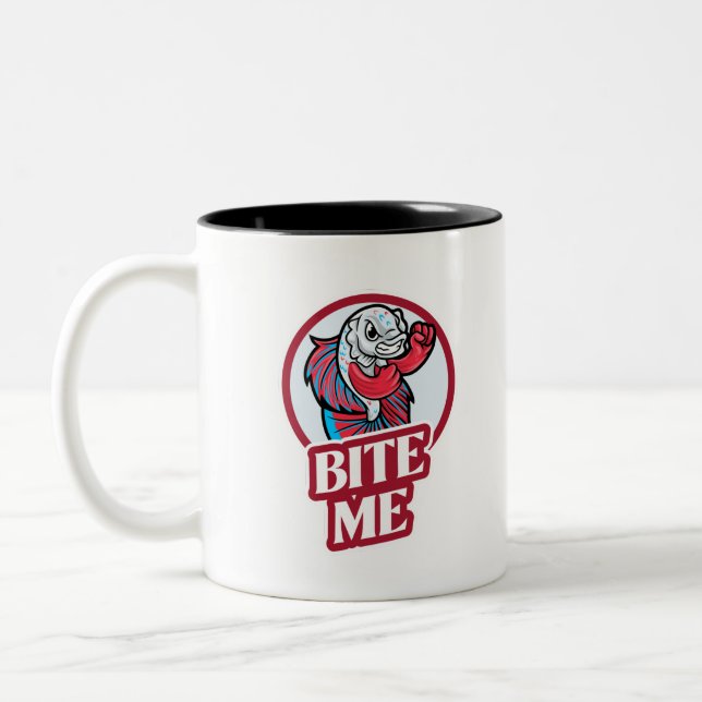 Taza Bicolor Bite Me (Izquierda)