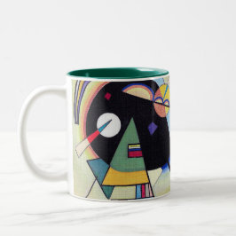 Taza Bicolor Black and Violet - Pintura de Wassily Kandinsky