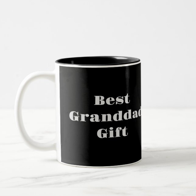 Taza Bicolor Black Best Granddad Gift Mug (Izquierda)