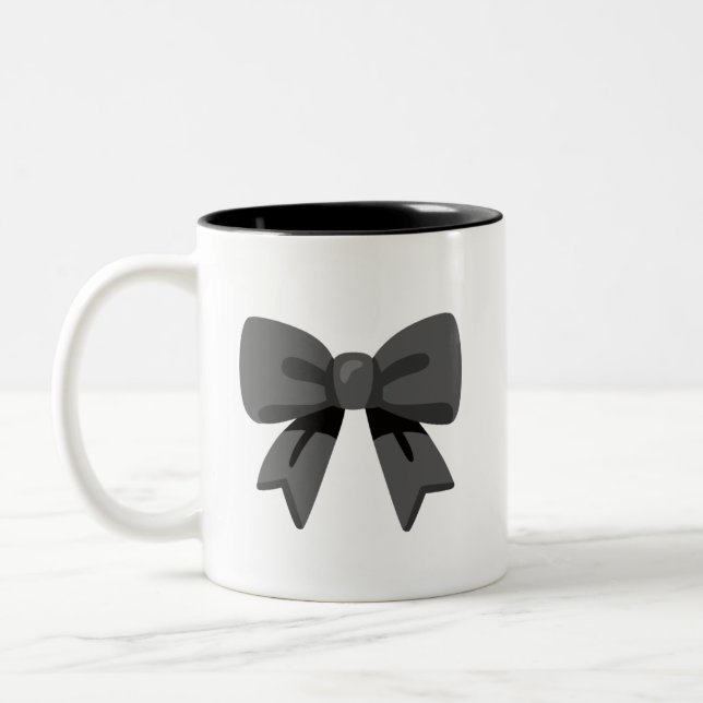 Taza Bicolor Black Bow (Izquierda)