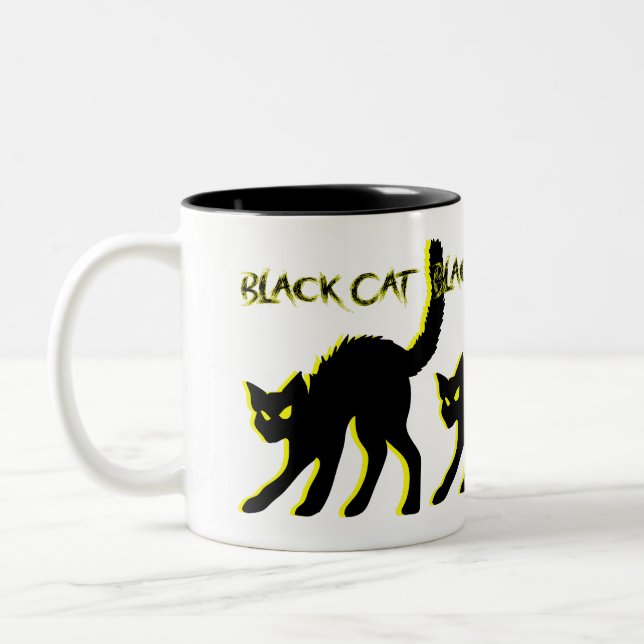 Taza Bicolor Black Cat Coffee Mug (Izquierda)