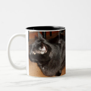 Taza Bicolor BLACK CAT mug