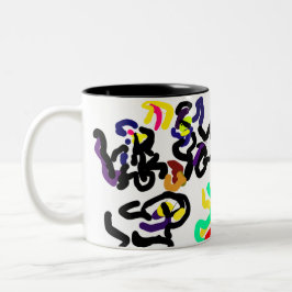 Taza Bicolor Black Cats party