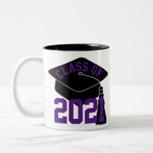 Black Grad Cap Purple Class de 2024