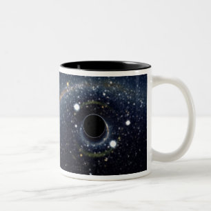 Taza Bicolor Black Hole Einstein Ring NASA