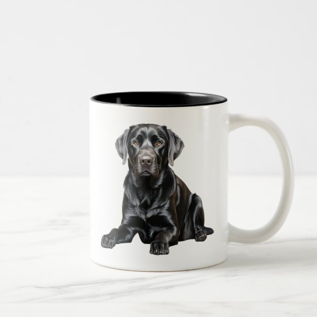 Taza Bicolor Black Labrador Mug (Derecha)