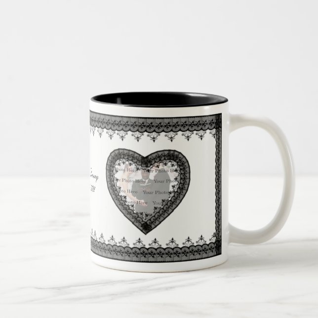 Taza Bicolor Black Lace Mug (Derecha)